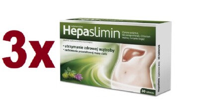 HEPASLIMIN 3x30 Tab. Leberunterstützung Abnehmen Gewichtsverlust Leber 