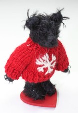 World of Miniature Bears By Theresa yang 3.25" Mohair Bear 1237 Snowflake