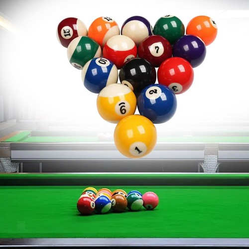 16 Balles De Billard 2,25 Pouces (57.2mm) - Set Complet Pour Salle De Jeux, Tournoi Ou Club