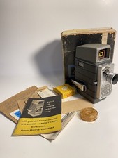 Vintage Bell  Howell 8MM Electric Eye Movie Camera w/Box, Instructions UNTESTED