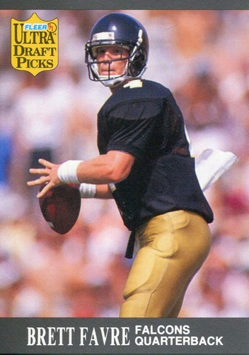 Brett Favre Unsigned 1991 Fleer Rookie Card