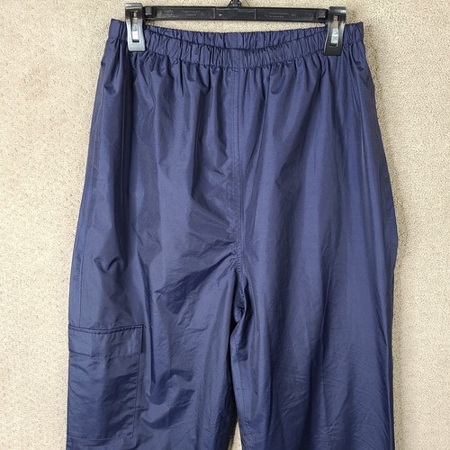 Coleman pants Mens Medium Blue Nylon Cargo Mesh Lined Drawstring Snap Ankle - Picture 2 of 10
