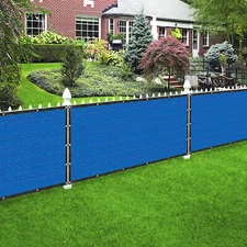 Houssity 8 FT  Blue Privacy Screen  for Chain Link Fence Carport Garden Farm