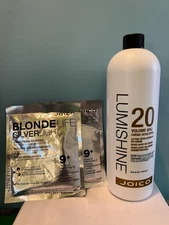 2 Lot Joico Blonde Life Silverlight lightening Powder & 20Volume Developer