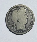 1907-S US Barber SILVER Half Dollar "San Francisco" Mint! Lower Mintage Coin!