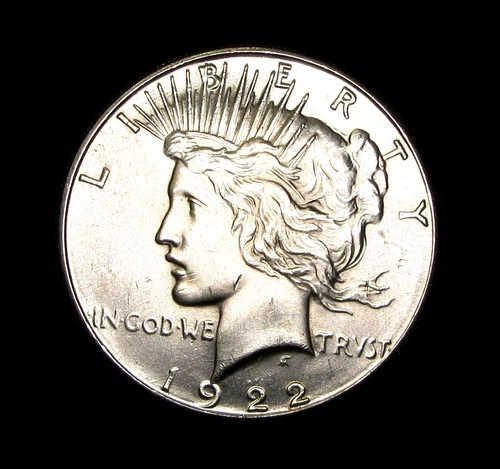 1922-S PEACE DOLLAR NICE BU - 90% SILVER $ - SAN FRANCISCO MINT