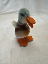 Vintage Steiff Colorful Mallard Duckling, Steiff Duck Mohair Duck