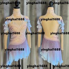 New figure skating dress-Lavender gradient