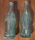2 Vintage Coca Cola Bottles Marked Louisville KY