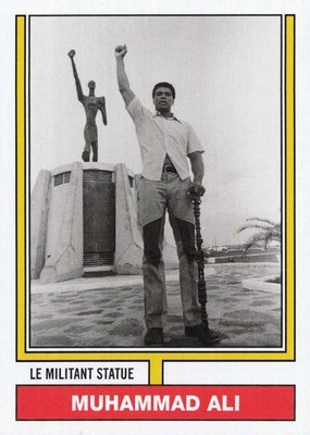 2021 Topps MUHAMMAD ALI People s Champ #48 LE Militant Statue 25 Cents Shipping!
