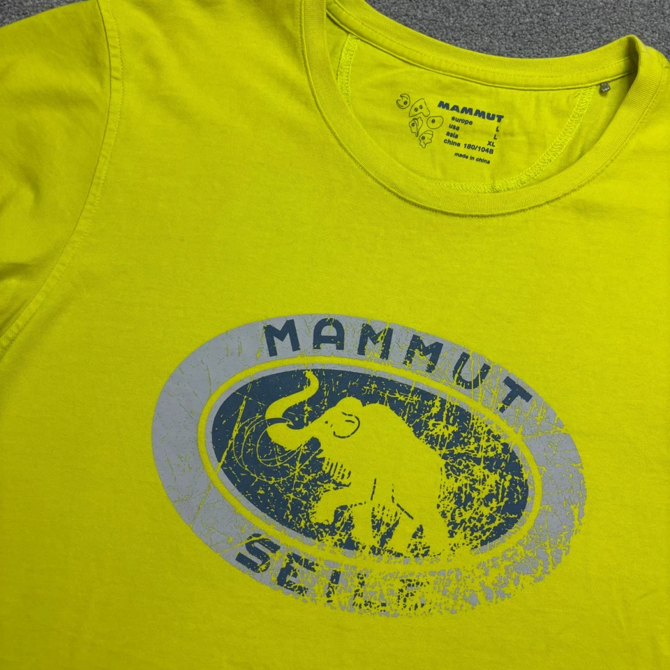 Mammut 衬衫女式大号黄色远足户外小径棉质套衫女士 — 第 3/4 张图片