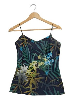 Ted Baker Damen Sommerkleid Trägertop Mehrfarbig Blumenmuster Gr. 36;S