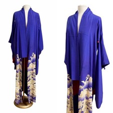 Vintage Japanese Kimono / Authentic Kimono / Crane Kimono /