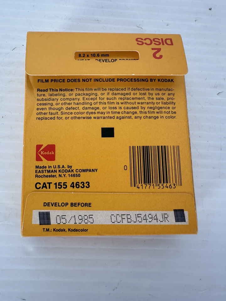 KODAK OLD VINTAGE Kodacolor VR DISC Film Color Prints 30 Shots Expired 1985 - Image 2 of 4