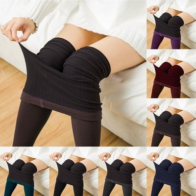 Leggings Damen Slim High Waist Yoga Push Up Bauchkontrolle Winter Warm