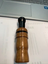Custom Wood & Plastic Duck Call Works Great Super Sounding Single Reed Very Nice
