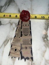 40k Black Templar Purity Seal. Seal Is Metal. Scroll Is Fake Leather, Pleather.