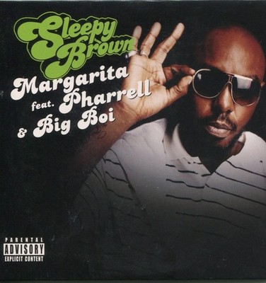 Sleepy Brown Feat. Pharrell Williams & Big Boi: Margarita 4-Track Promo MUSIC CD