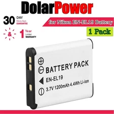 1-Pack Replacement Battery for Nikon EN-EL19 Nikon Coolpix S3100 Coolpix S3200
