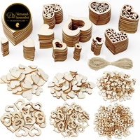 Holzherzen Basteln Deko DIY Herzscheiben Naturholz 1-4Cm, 510 StüCk