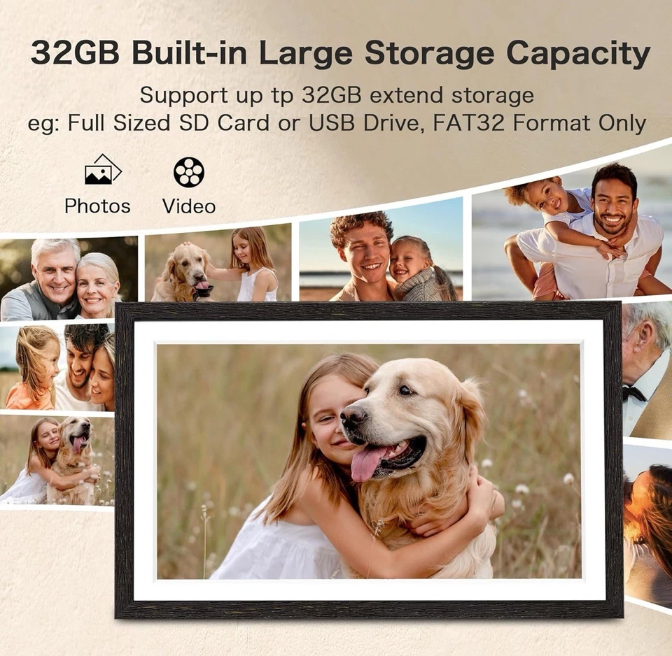 Pastigio Digital 15.6 Inch Frameo Digital Frame WiFi, 1920 * 1080 IPS FHD, 32 GB - Image 3 of 4