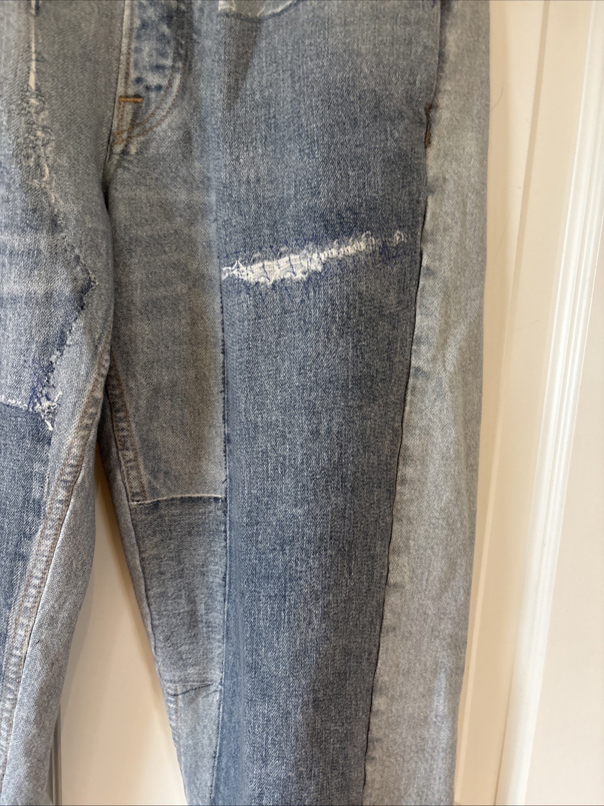 Rag & Bone Lex Patchwork Marimar Jogger Mid Rise … - image 3