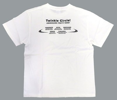 Umamusume Uma Musume Pretty Derby Twinkle Circle Official Logo T-Shirt White