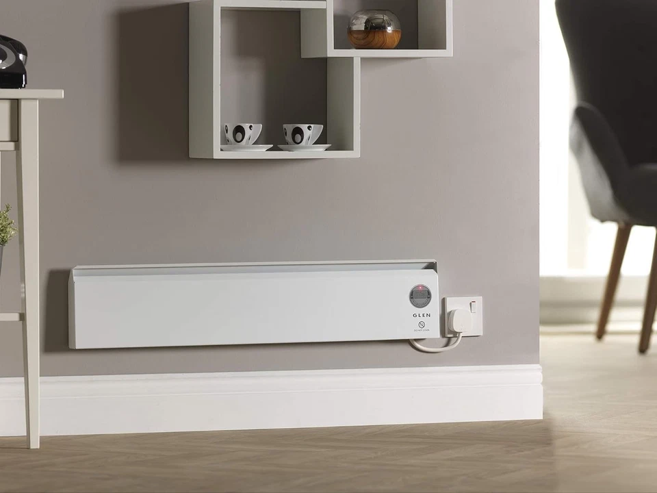 Glen 2150Tie7 Electric Convector Heater, Steel, 500 W, White(Pack Pack of 1  - Image 4 of 4