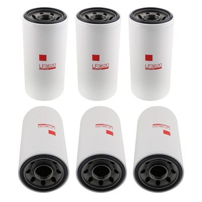 6X Oil Filter LF3620 for Detroit Diesel Series 50 60 Freightliner Cascadia
