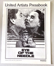 EYE OF THE NEEDLE ORIGINAL PRESSBOOK 1981 NO CUT OUTS DONALD SUTHERLAND NELLIGAN