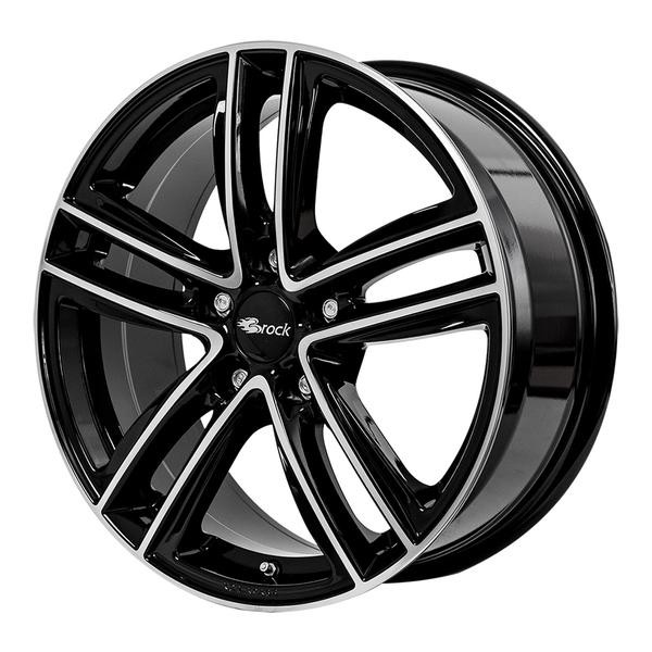 1X Rc-Design RC27 Schwarz Glanz Voll-Poliert (Sgvp) 6.5Jx16 5X114.3 ET44-image