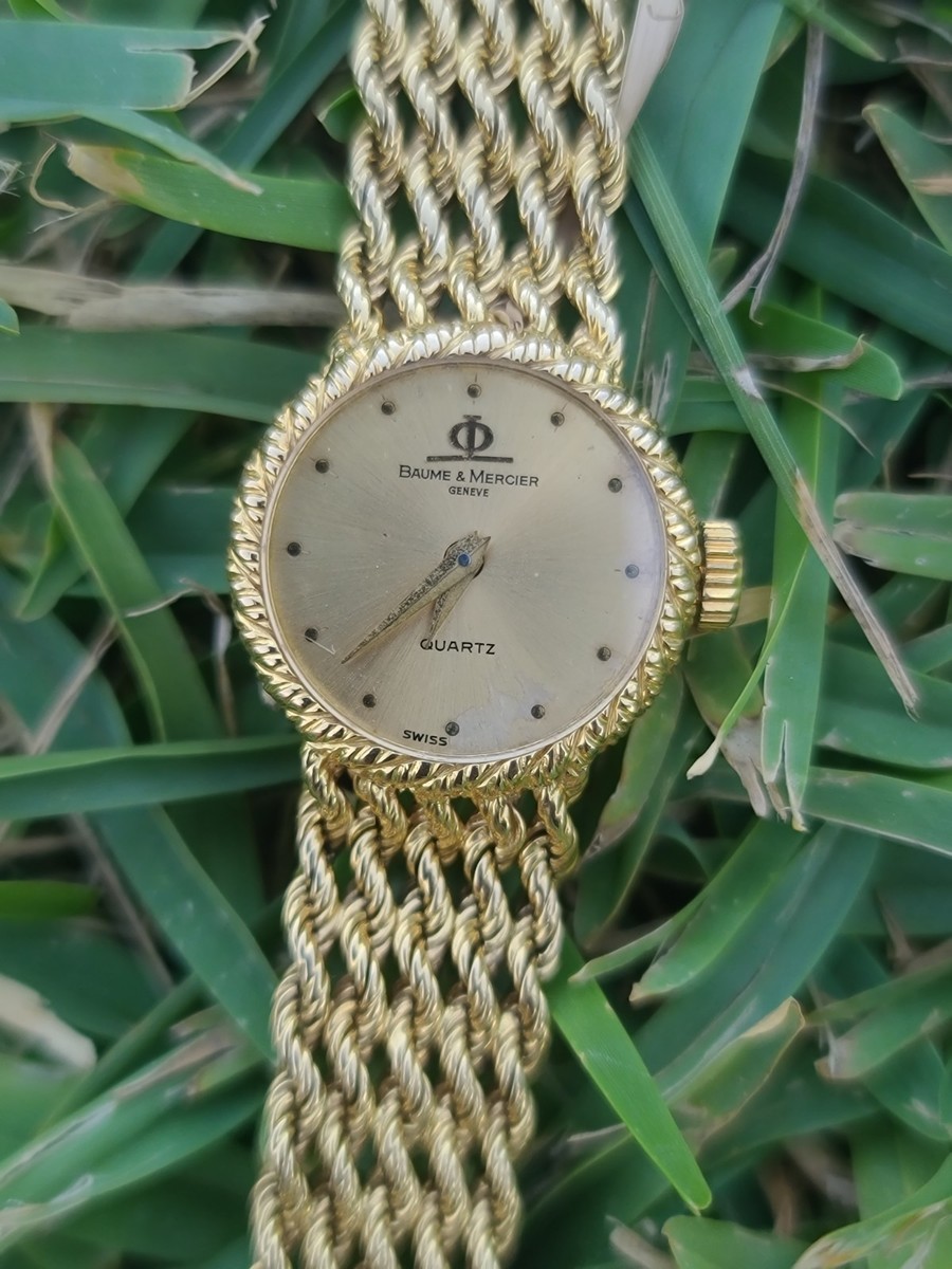 メ*ル様 B*S様 Baume & Mercier 手巻き時計 18k Baume & Mercier 18k Solid Yellow Gold Geneve Swiss Quartz Watch 6