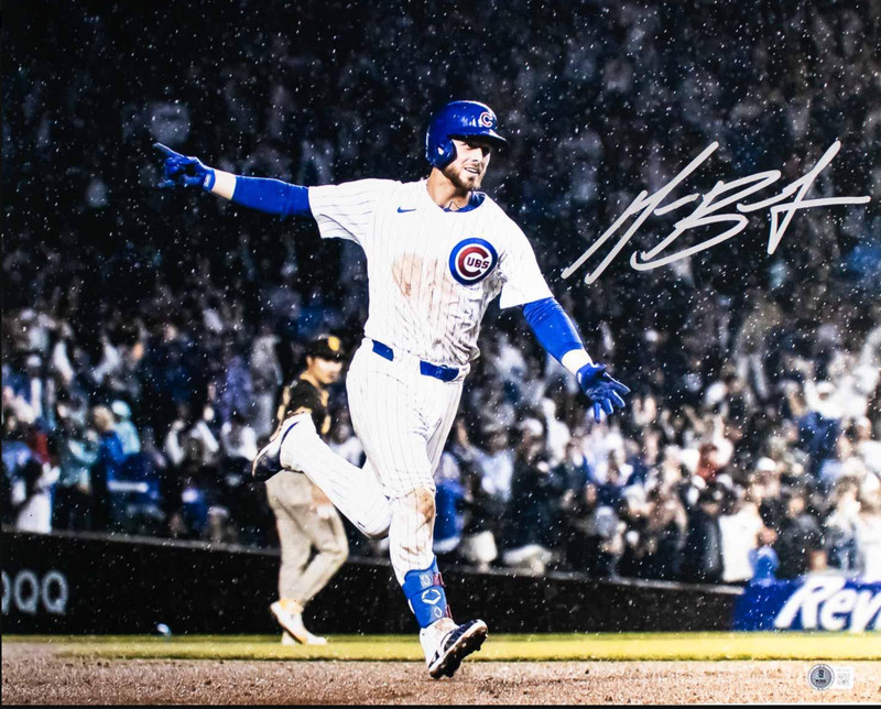 Michael Busch Signed Chicago Cubs 16x20 Photo Beckett