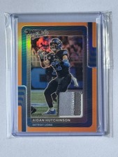 2025 Panini Donruss Optic - Donruss Threads Aidan Hutchinson Neon Orange /49