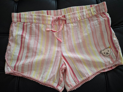 Steiff Hose kurz shorts Gr. 122 Mädchen rosa