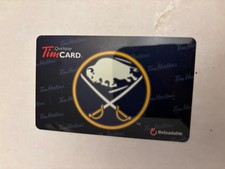 NEW! Buffalo Sabres TIM HORTONS CAFE & BAKE SHOP GIFT CARD, 2010