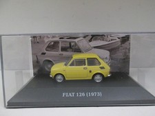 FIAT 126 Jaune Yellow Gelb Voitures d' ANTAN microcar de 1973 ALTAYA 1/43