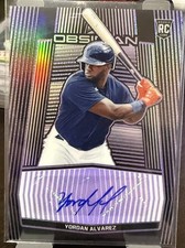 2020 Panini Chronicles Obsidian Yordan Alvarez RC Auto 47/49 Astros