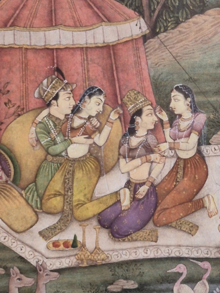 Conjunto De Colección De Pinturas Estilo Mogol Indio Por Premio Nacional Babulal Marotia... Foto 4 de 4