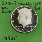 2016 S Kennedy Half Dollar 50c Gem DCam Proof 90% Silver See Picturs