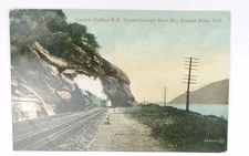 Vintage Central Hudson Railroad Tunnel Postcard Hudson River NY