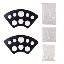 Tattoo Ink Cups 300pcs Mix Sizes 2 Plastic Ink Cup Holder: Small,Medium & Large