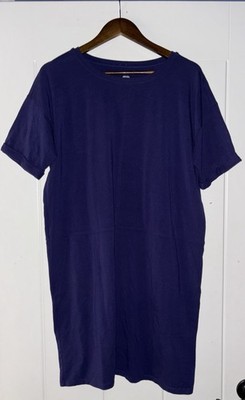 Eileen Fisher Organic Cotton Short Sleeve Tee Shirt Dress Women M Closet Basic