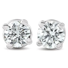 1/3 Ct Diamond Studs 14k White Gold Lab Grown