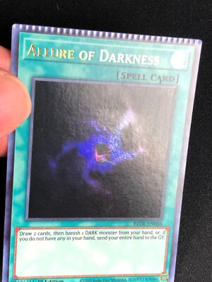 YUGIOH MISPRINT CRIMPED! ALLURE OF DARKNESS BROL-EN088 1ST ULTRA