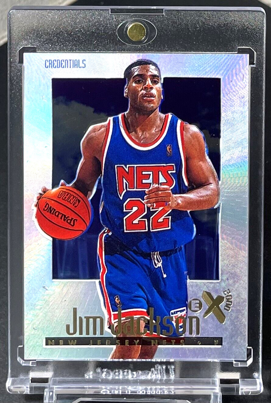 Jim Jackson 1996-97 Skybox EX 2000 #44 Credentials /499 Nets Rare E-X