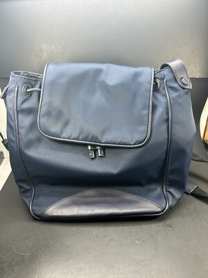 NWT COLE HAAN Zero Grand Nylon Backpack U03341 Navy Drawstring Closure NEW