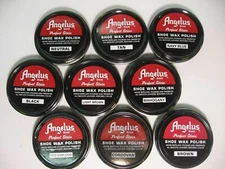 Angelus Shoe Boot Polish Shine Leather PASTE WAX Protector Waterproof 3 oz Can