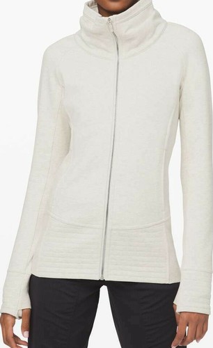 NEW LULULEMON RADIANT JACKET II HEATHERED LIGHT IVORY SIZE 2
