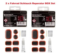 2 X Fahrrad Schlauch Reifen Reparaturset Box Flickzeug Pannenset Reifen Flicken